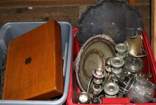 Quantity of plated ware